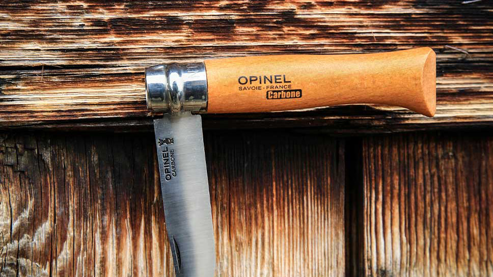 OPINEL Carbon Steel blister No.08 - nóż składany z głownią ze stali węglowej